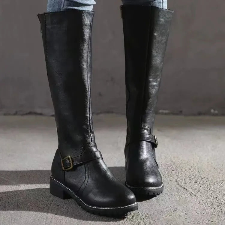 Women's Ankle Boots – Orthopedic Faux Leather Boots – Maureen