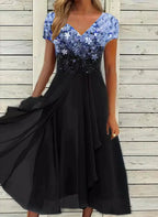 Women's Floral Maxi Dress – Occasion Summer Dress – Marigon