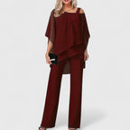 Women's Wide Leg Set – Elegant Matching Set – Everly