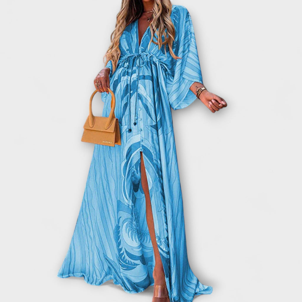 Women's Colorful Maxi Dress – Casual Summer Dress – Isla