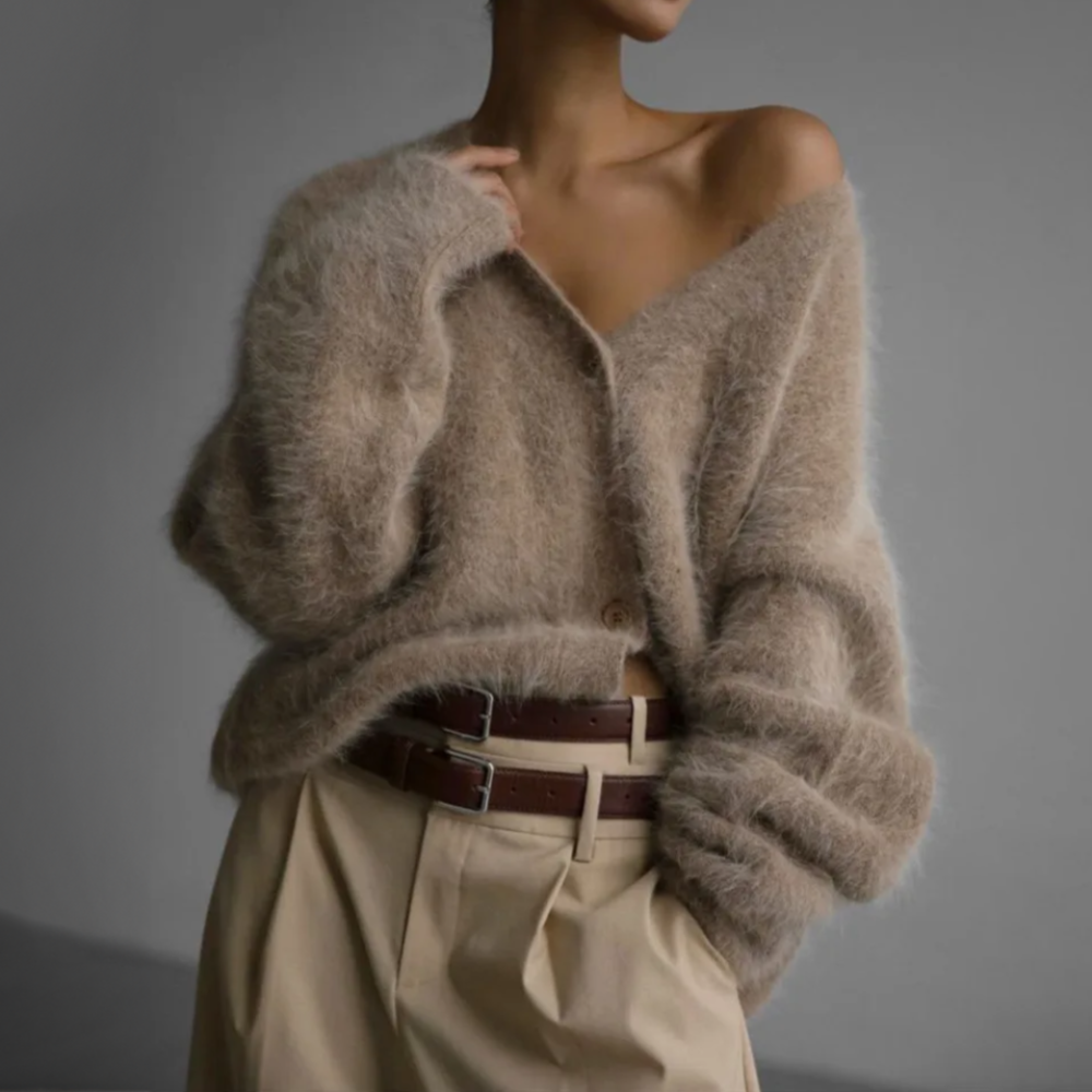 Women's Couture Style Cardigan – Structured Statement Cardigan