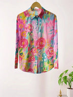 Women's Printed Summer Blouse – Relaxed Fit Blouse
