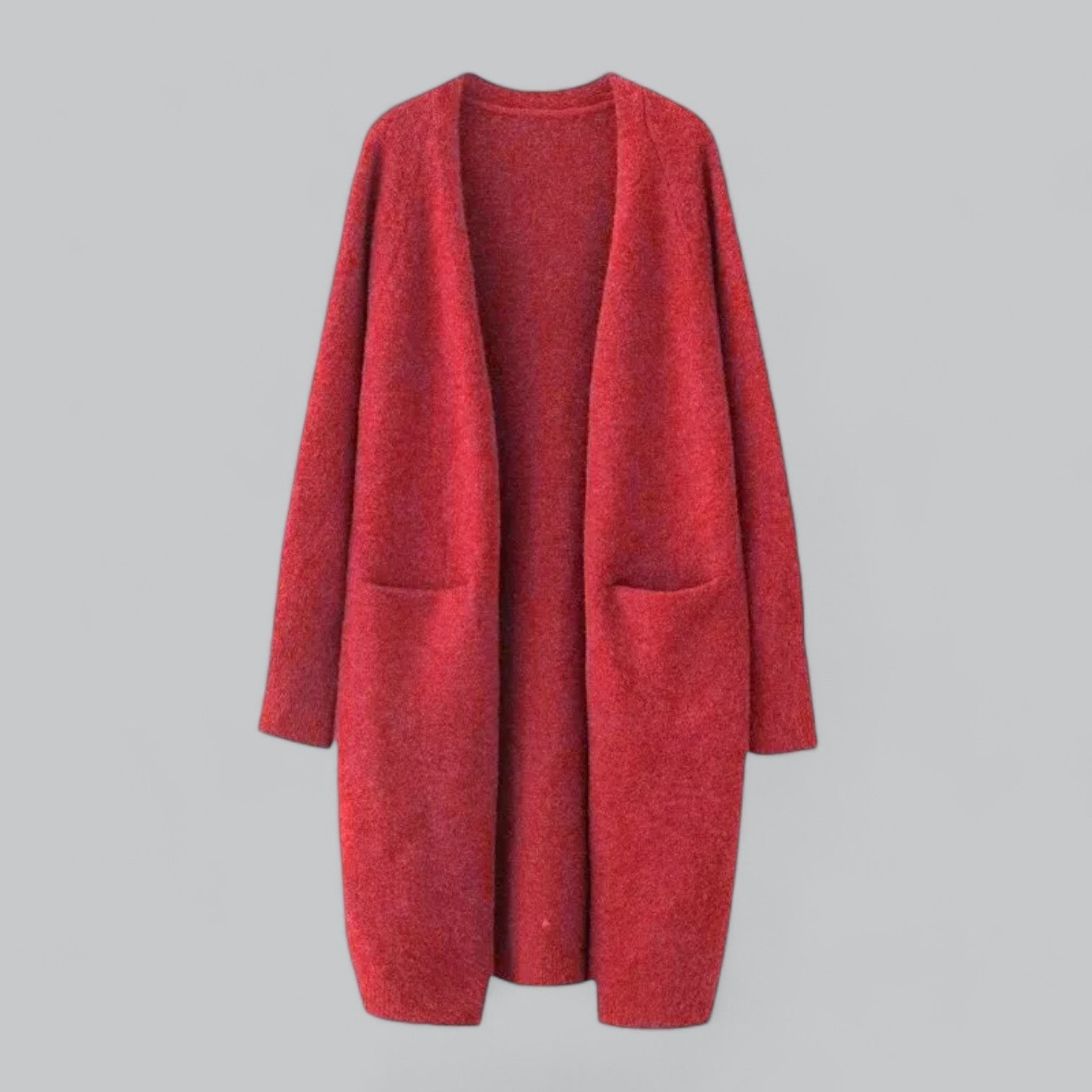 Women's Classic Longline Cardigan – Relaxed Open Front Cardigan