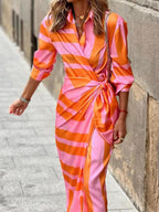 Women's Summer Midi Dress – Lightweight Casual Dress – Doris