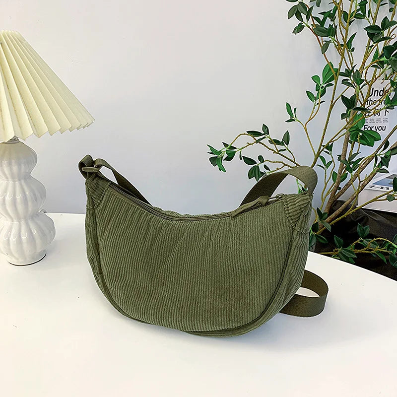 Women's Corduroy Crossbody Bag – Casual Everyday Crossbody Bag – Josepha