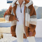 Women's Hooded Fleece Vest – Plush Zip-Up Winter Gilet