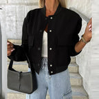 Women's Tailored Casual Jacket – Short Structured Everyday Jacket