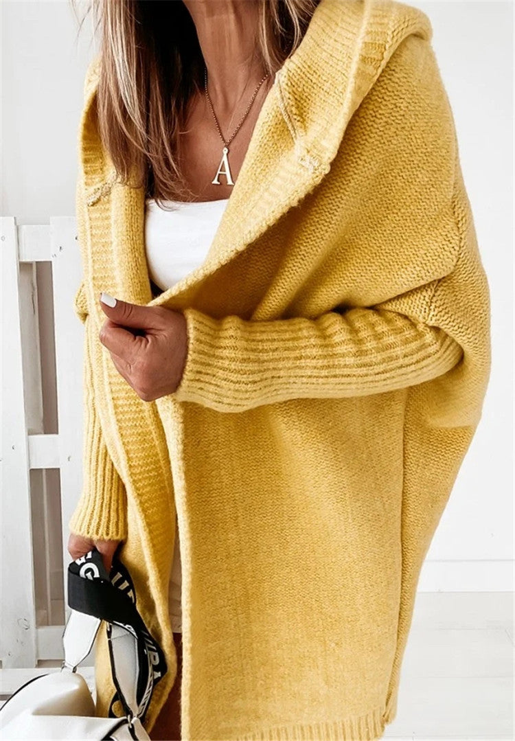 Women's Relaxed Sleeve Cardigan – Oversized Longline Cardigan