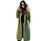 Women's Hooded Cardigan – Relaxed Long Sleeve Layering Cardigan