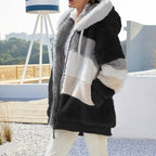 Women's Hooded Fleece Vest – Plush Zip-Up Winter Gilet