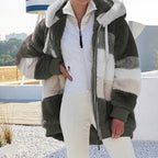 Women's Hooded Fleece Vest – Plush Zip-Up Winter Gilet