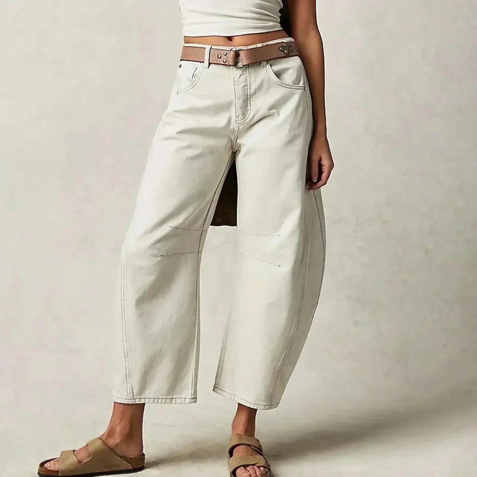 Women's High Waist Jeans – Relaxed Fit Denim Jeans – Aurelia