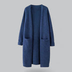 Women's Classic Longline Cardigan – Relaxed Open Front Cardigan