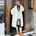 Women's Long Hooded Parka – Quilted Cold Weather Winter Coat