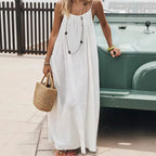 Women's Spaghetti Strap Dress – Flowy Sleeveless Summer Dress