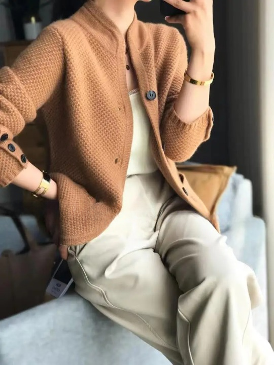 Women's Button Front Cardigan – Lightweight Knit Cardigan – Lucille