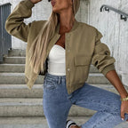 Women's Tailored Casual Jacket – Short Structured Everyday Jacket