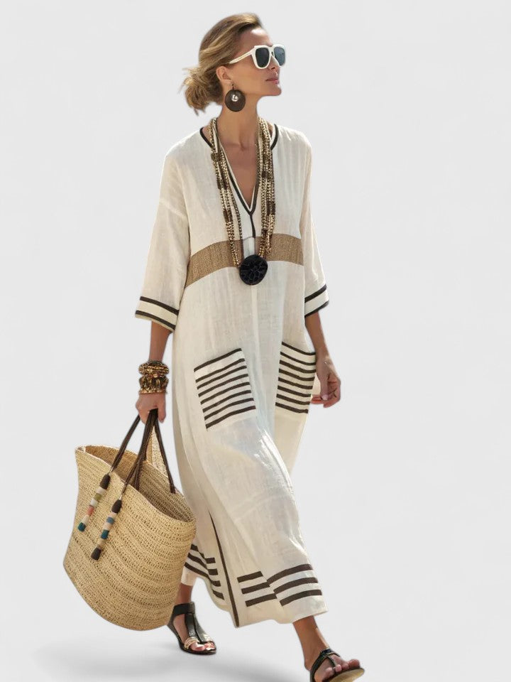 Women's Elegant Maxi Dress – Flowing Occasion Dress – Kyvanna