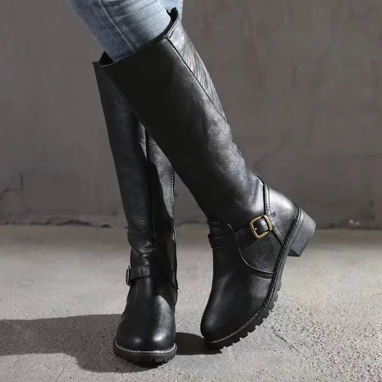 Women's Ankle Boots – Orthopedic Faux Leather Boots – Maureen