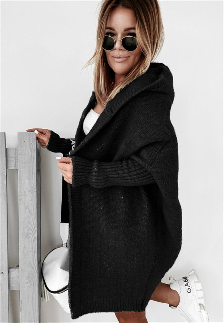 Women's Relaxed Sleeve Cardigan – Oversized Longline Cardigan