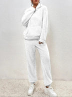 Women's Hooded Teddy Set – Plush Fleece Lounge Suit