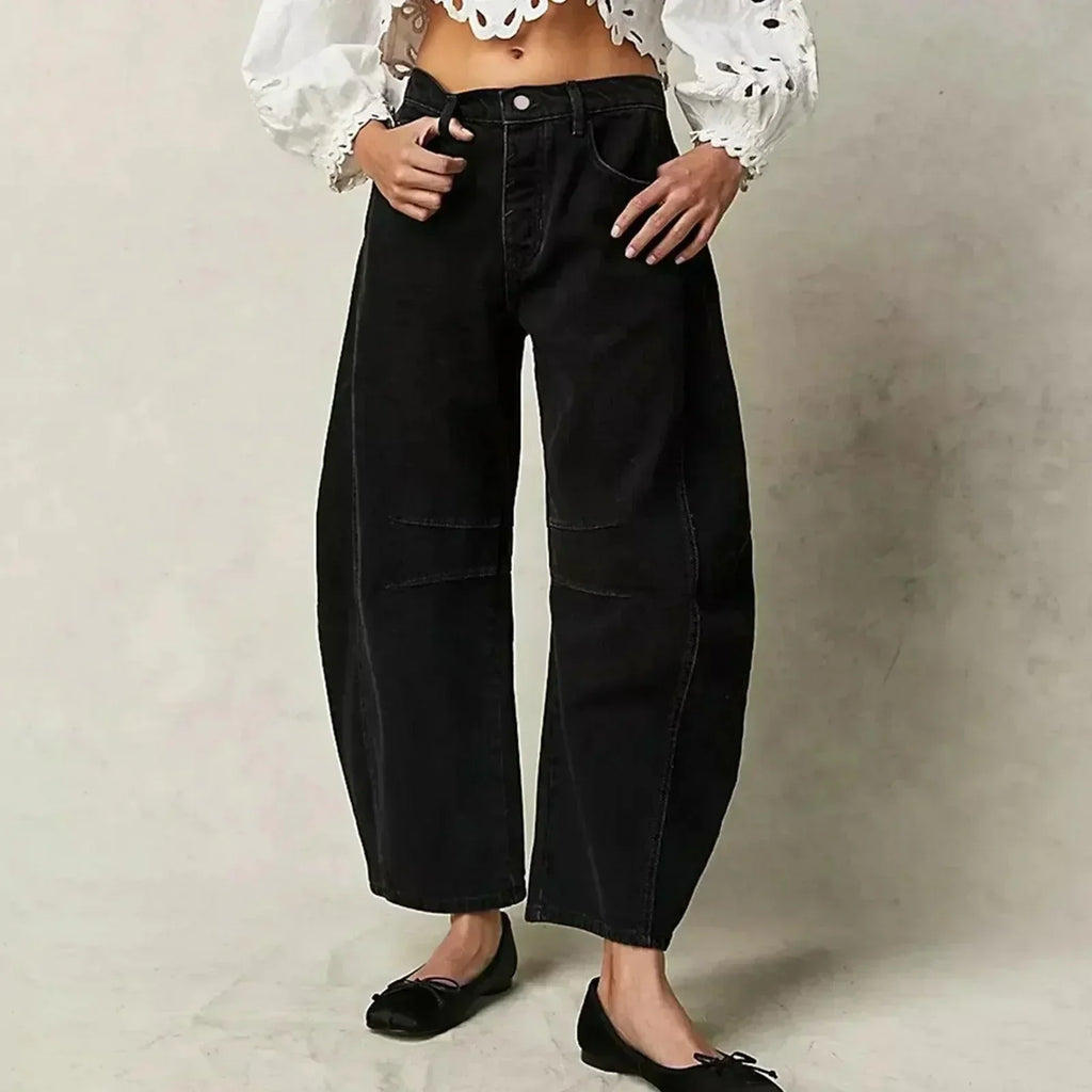 Women's High Waist Jeans – Relaxed Fit Denim Jeans – Aurelia
