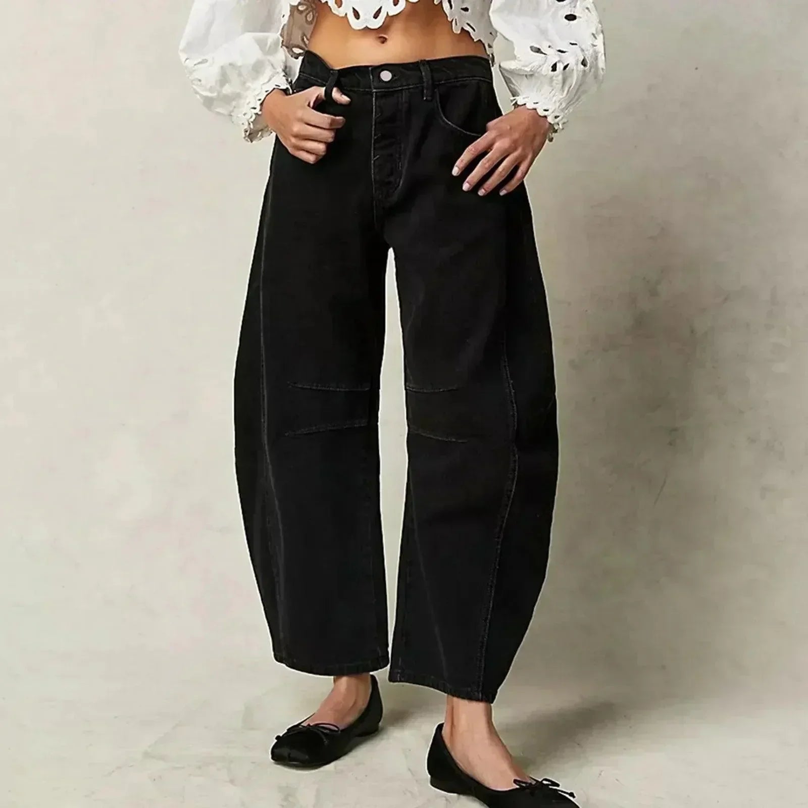 Women's High Waist Jeans – Relaxed Fit Denim Jeans – Aurelia