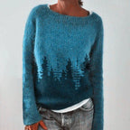 Women's Nordic Christmas Sweater – Relaxed Fit Holiday Sweater