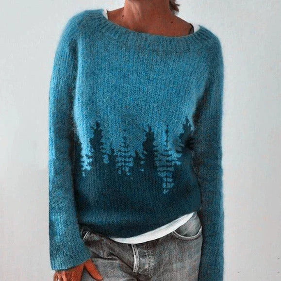 Women's Nordic Christmas Sweater – Relaxed Fit Holiday Sweater