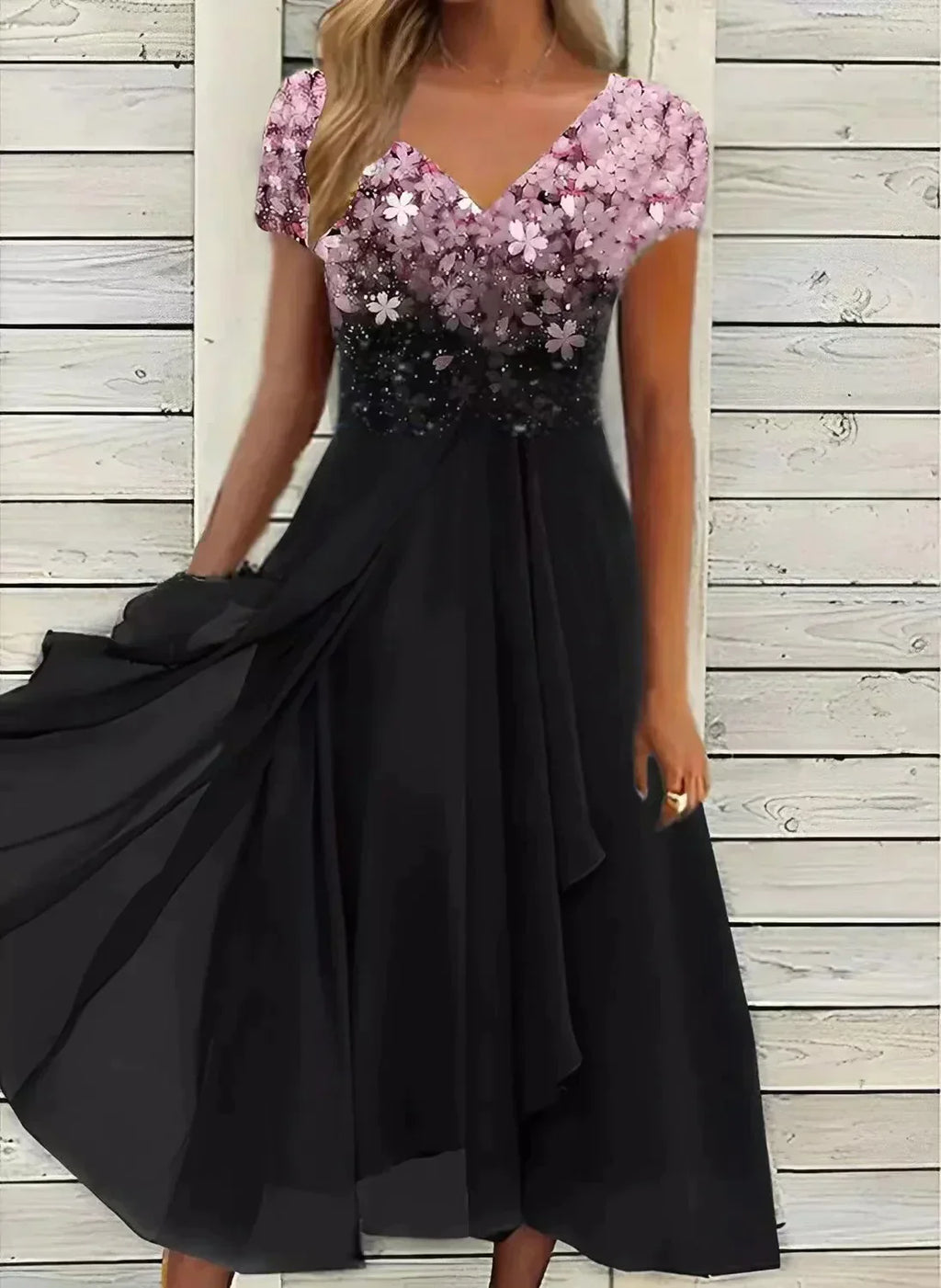 Women's Floral Maxi Dress – Occasion Summer Dress – Marigon