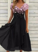 Women's Floral Maxi Dress – Occasion Summer Dress – Marigon