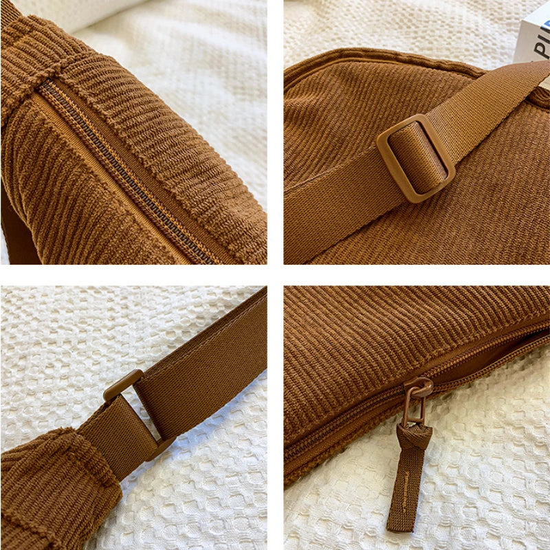 Women's Corduroy Crossbody Bag – Casual Everyday Crossbody Bag – Josepha