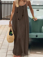 Women's Spaghetti Strap Dress – Flowy Sleeveless Summer Dress
