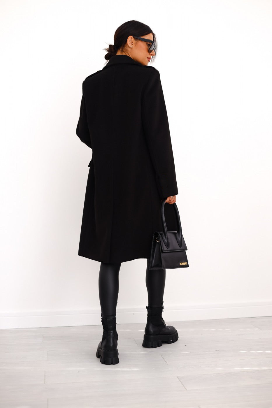 Women's Double-Breasted Overcoat – Classic Long Winter Coat