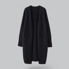 Women's Classic Longline Cardigan – Relaxed Open Front Cardigan