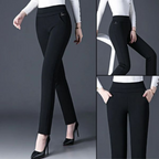 Women's Slim Fit Stretch Trousers – Tailored Day-to-Night Dress Pants