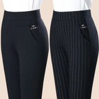 Women's Slim Fit Stretch Trousers – Tailored Day-to-Night Dress Pants