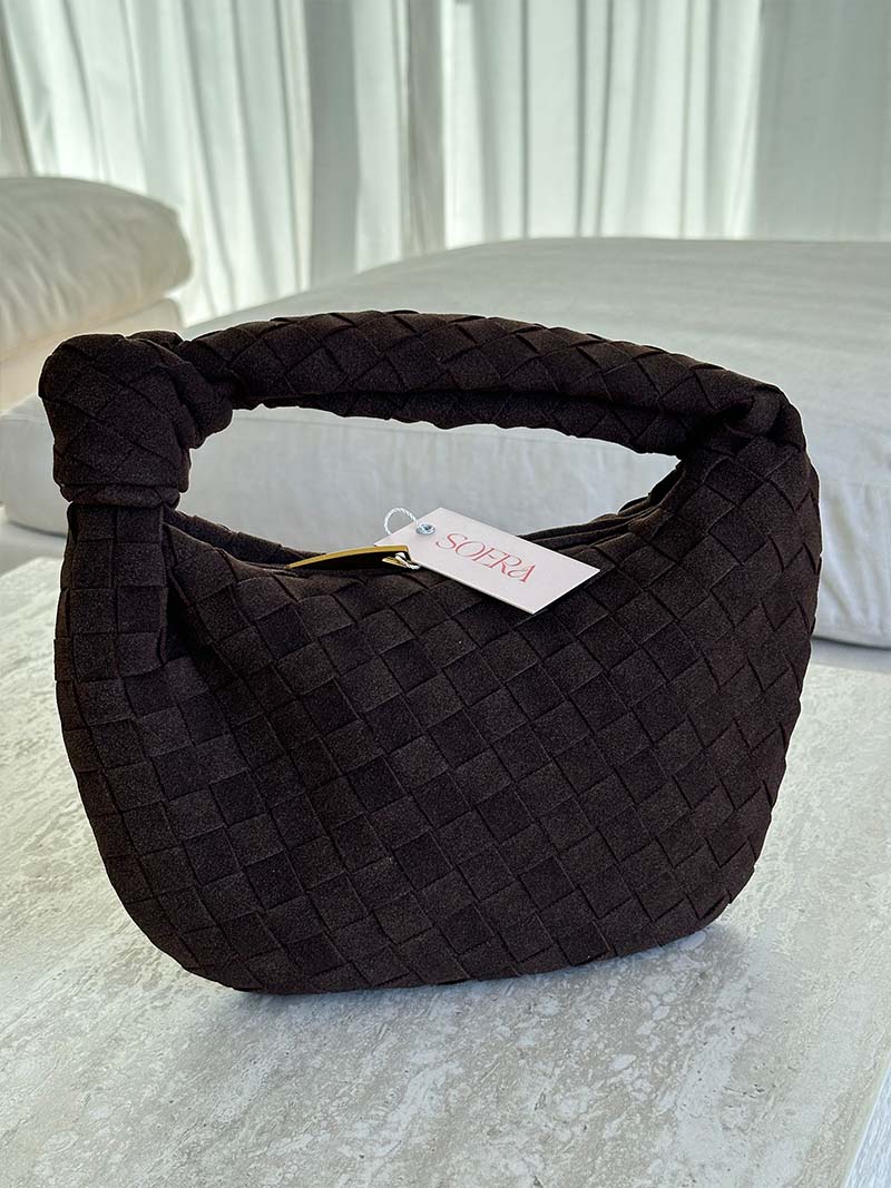 Women's Braided Suede Bag – Mini Crossbody Bag – Ilyse