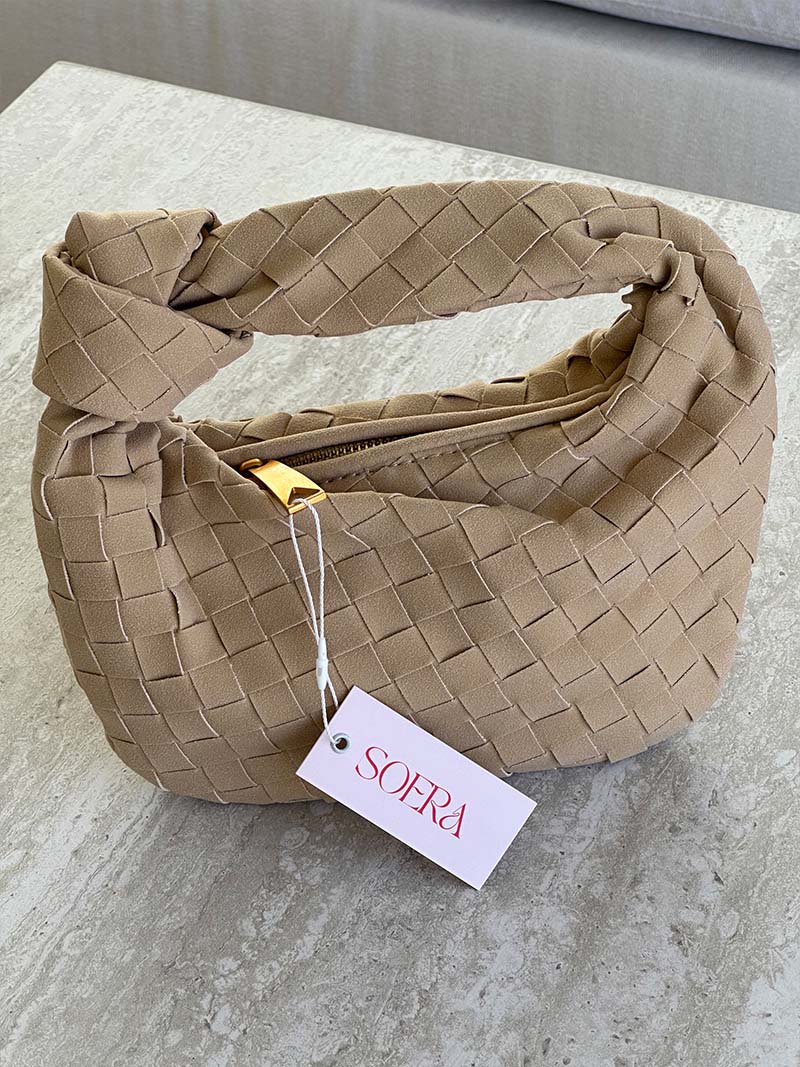 Women's Braided Suede Bag – Mini Crossbody Bag – Ilyse