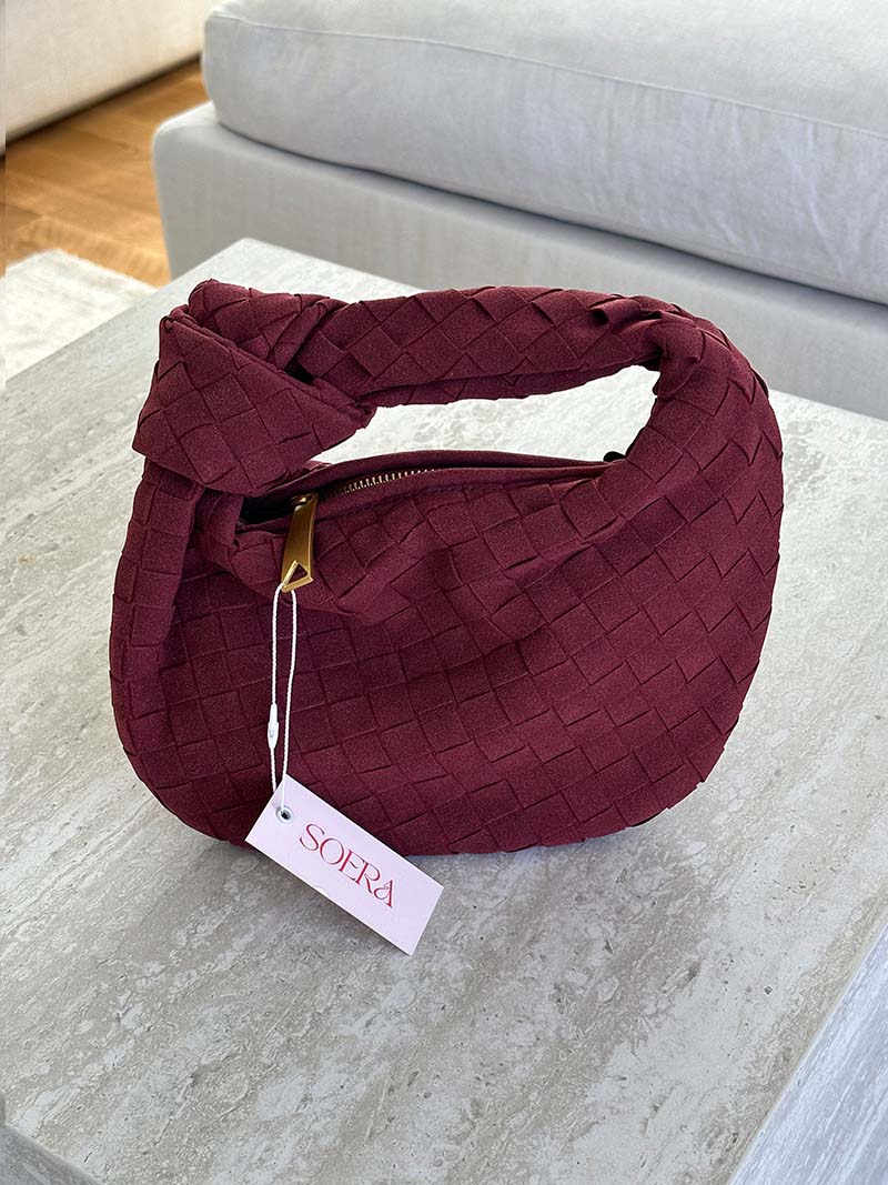 Women's Braided Suede Bag – Mini Crossbody Bag – Ilyse
