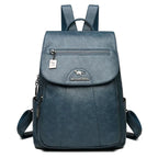 Women's Anti-Theft Faux Leather Backpack – Large Capacity Backpack – Charlotte