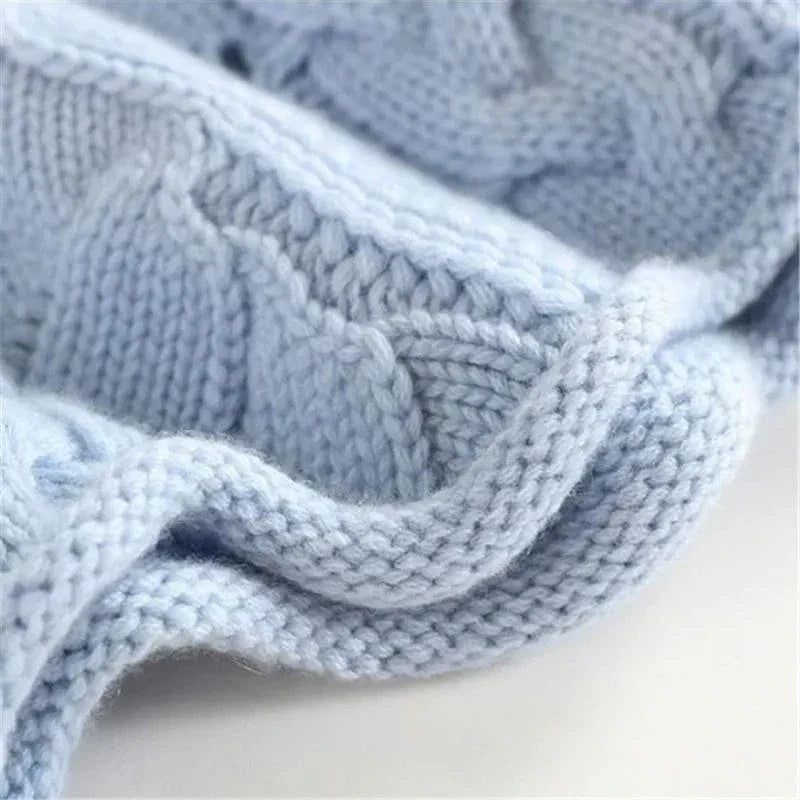 Women's Winter Knit Sweater – Cozy Long Sleeve Pullover
