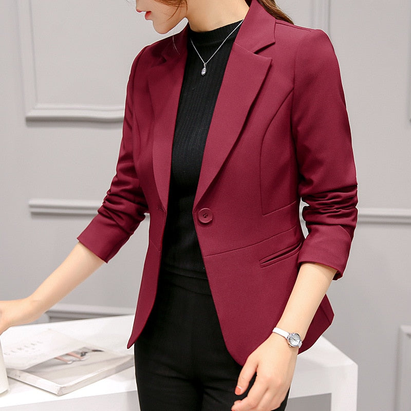 Women's Cropped Blazer – Casual Tailored Blazer – Aubrey