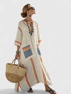 Women's Elegant Maxi Dress – Flowing Occasion Dress – Kyvanna