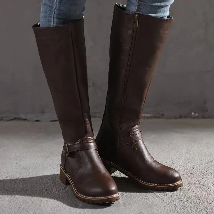 Women's Ankle Boots – Orthopedic Faux Leather Boots – Maureen