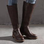 Women's Ankle Boots – Orthopedic Faux Leather Boots – Maureen