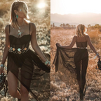 Women's Retro Vintage Festival Dress – Flowy Party Occasion Dress
