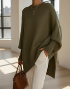 Women's Oversized Knit Sweater – Relaxed Long Sleeve Pullover