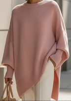 Women's Oversized Knit Sweater – Relaxed Long Sleeve Pullover