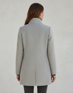 Women's Tailored Winter Coat – Classic Button Front Long Coat